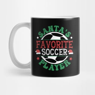 Santa's Favorite Soccer Player Mug